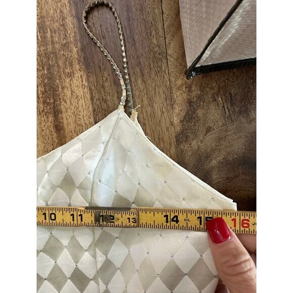 Jessica McClintock Women's 90s Iridescent Diamond Gunne Sax Midi Dress Size 7/8 - Picture 12 of 13